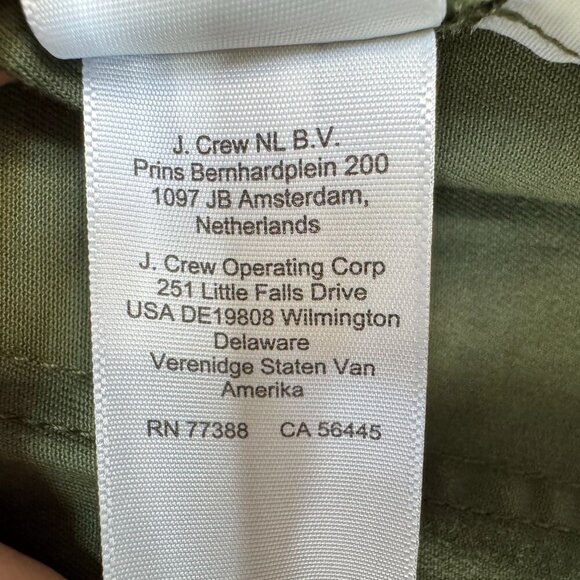J. Crew Sailor Slim Wide-Leg High Rise Distressed Fatigue Chino Pant Size 33 - Picture 16 of 16